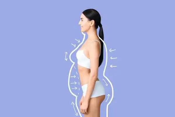 image of woman experiencing fat reduction treatment Cheshire