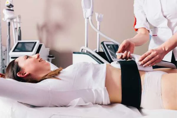 woman having body sculpting to help improve her body image and her mental health Cheshire