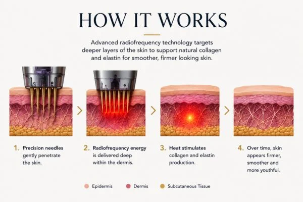 Diagram of how Collagen Lift Therapy Cheshire works